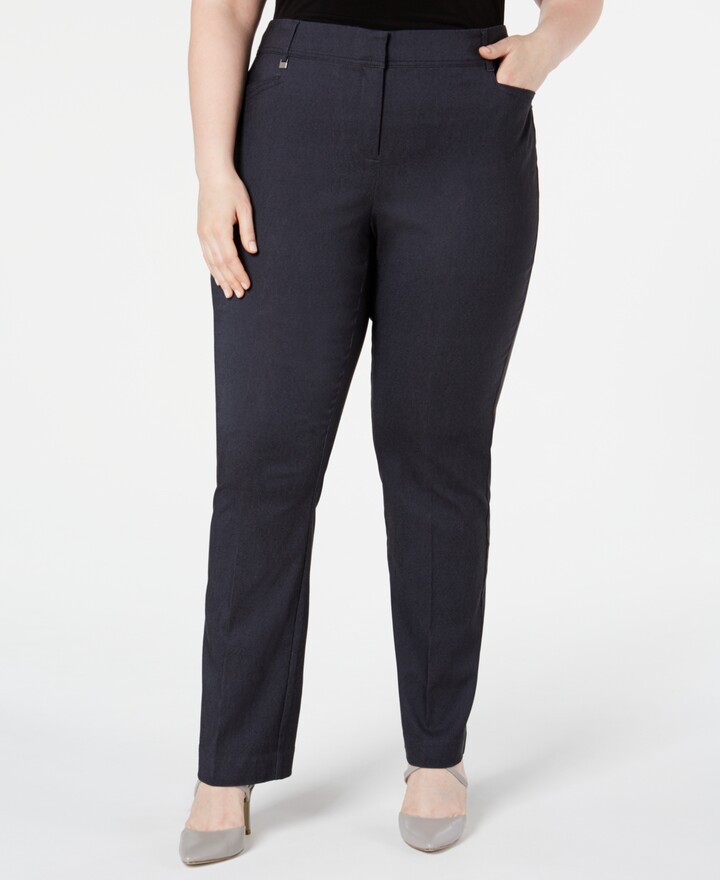 Jm Collection Plus Petite Plus Size Tummy Control Curvy Fit Pants Created For Macys 2 | Deals Must Buy
