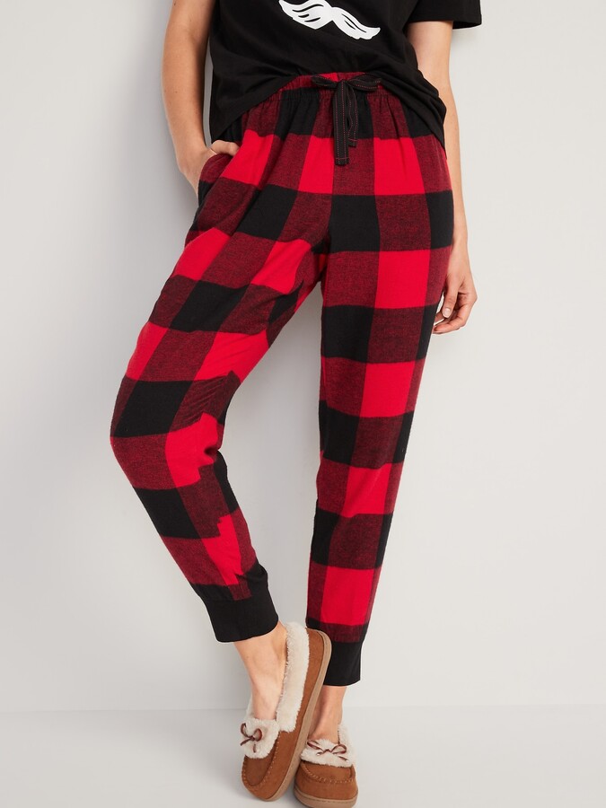 Printed Flannel Jogger Pajama Pants For Women | Deals Must Buy