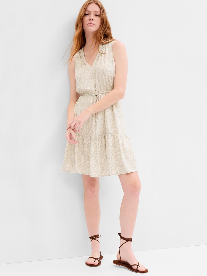 Sleeveless Splitneck Mini Dress | Deals Must Buy