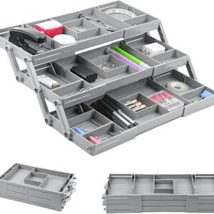 Expandable 3-Tier Drawer Organizer