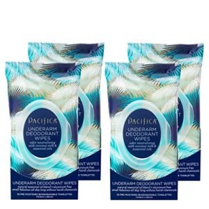 Pacifica Beauty Coconut Milk & Essential Oils Underarm Deodorant Wipes, Helps…