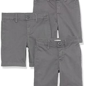 Amazon Essentials Boys and Toddlers School Uniform Woven Flat-Front Shorts with Elastic Wa