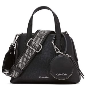 Calvin Klein Womens Millie 2 in 1 Triple Compartment Mini Satchel Crossbody