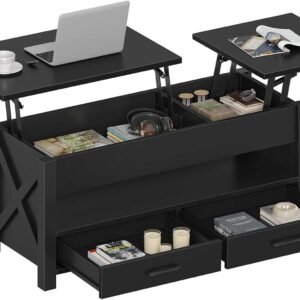 Seventable 39.3″ Lift Top Coffee Table with Storage