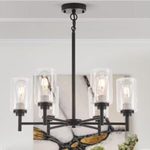 SGRUXELL Black Chandelier Lighting