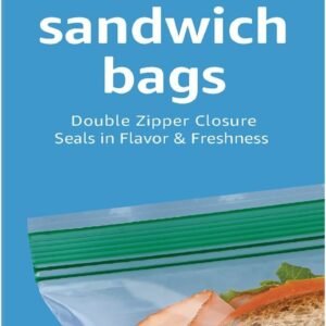 Amazon Basics 100ct Reclosable Food Storage Bags