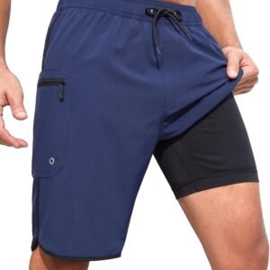 SILKWORLD Mens Swim Trunks 9 Inch