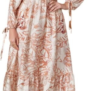 Womens A Line Midi Dress with Pockets