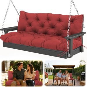 XX Porch Swing Cushions Red Outdoor Furniture
