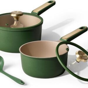 CAROTE Nonstick Sauce Pan Set 2QT & 2.5QT