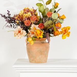 Sungmor 7 Inch Rustic Ceramic Vase