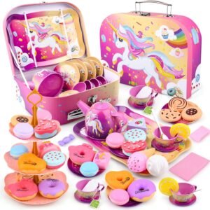 Auney Girl Unicorn Tea Set