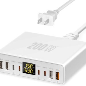 YSYF 200W 8-Port USB C Charger