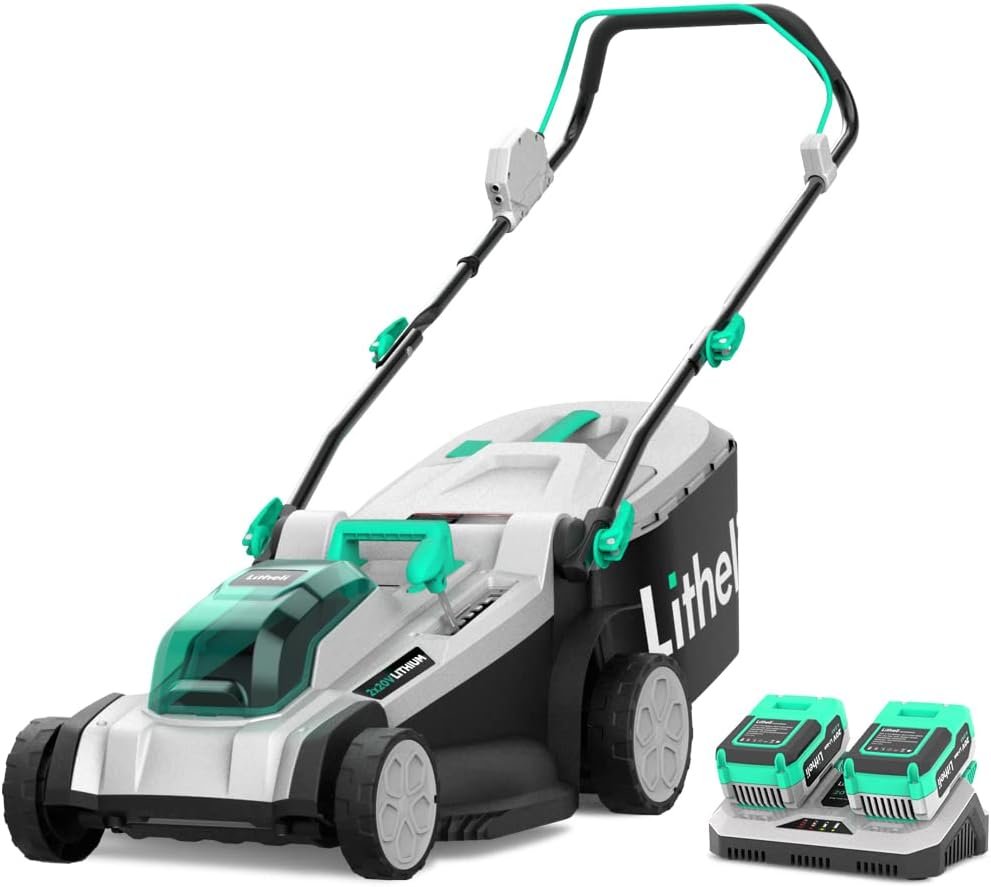 Litheli 17 Inch Cordless Lawn Mower 1 Litheli 17 Inch Cordless Lawn Mower