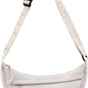 Nylon Crescent Crossbody Bag