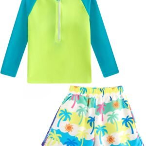 Boys Rash Guard Swimsuits 2pc