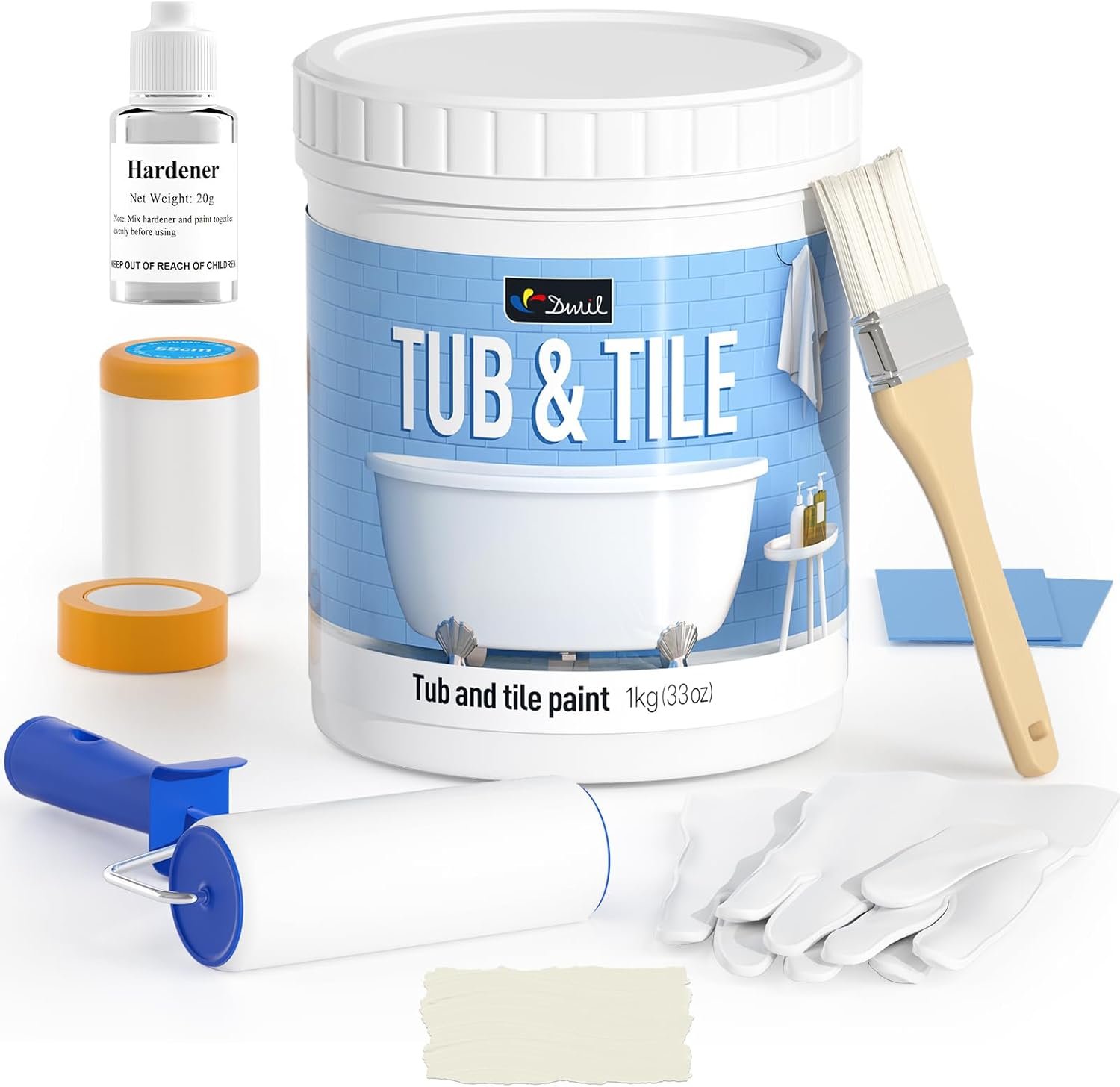 DWIL Tub Paint Kits for Bathroom Renovation 1 DWIL Tub Paint Kits for Bathroom Renovation