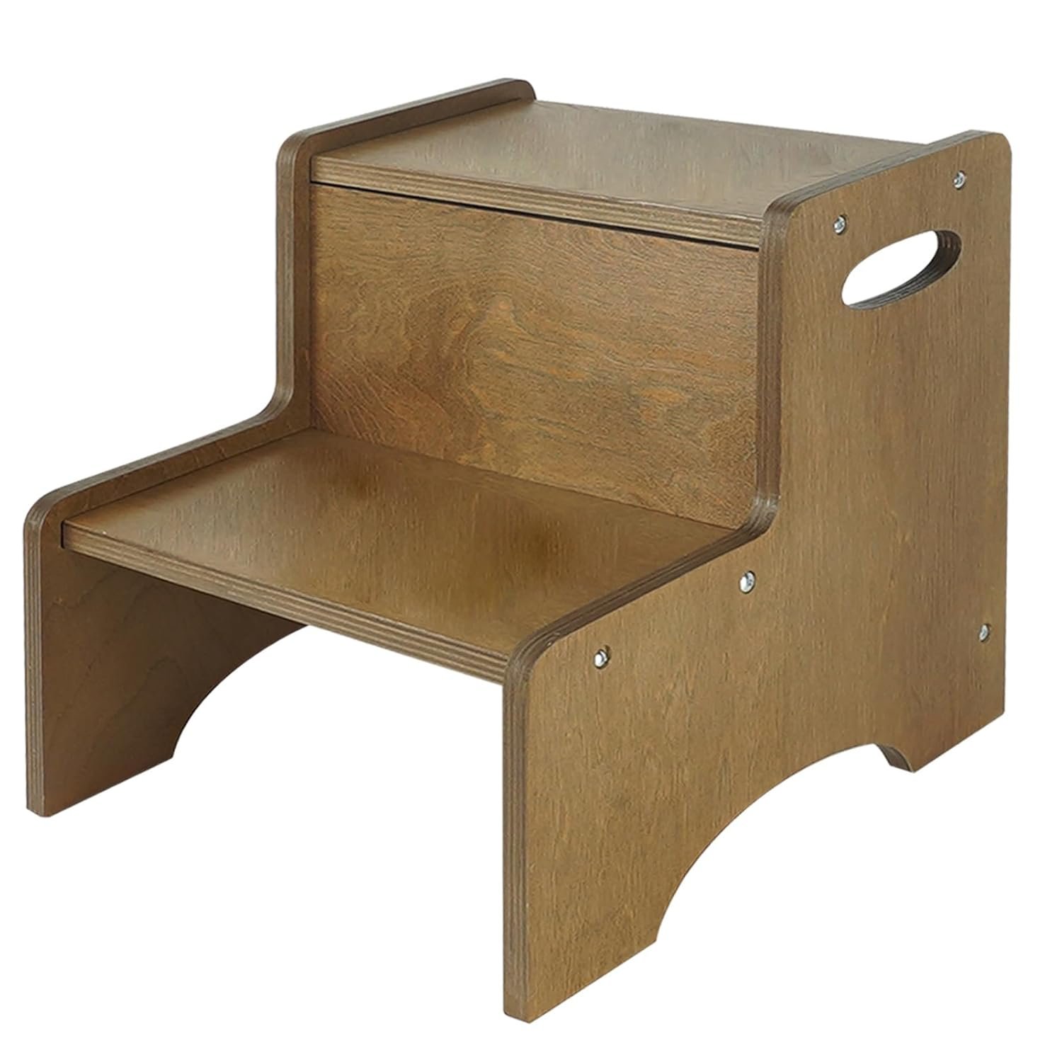 Toddler Step Stool by xx, 2-Step Wooden 1 Toddler Step Stool by xx, 2-Step Wooden