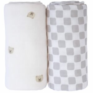 Hudson Baby Muslin Swaddle Blankets