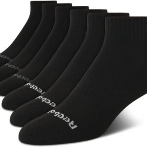 Reebok Mens Quarter Socks 6-Pack