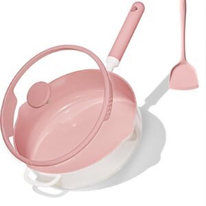 Pink Nonstick Fry Pan