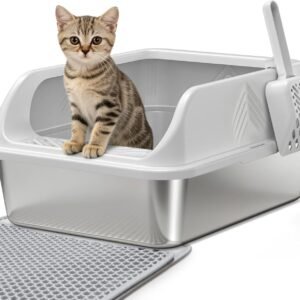 xx Reg xxStainless Steel Litter Box for Small Cats
