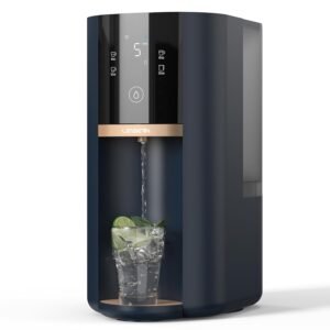Reverse Osmosis Water Filter Countertop, No Installation, 7-Stage RO Filtration with UV and Remineralization, Portable Water Purifier with Pitcher, 360° Swivel Base, NSF/ANSI 372 CertifiedON SALE + US