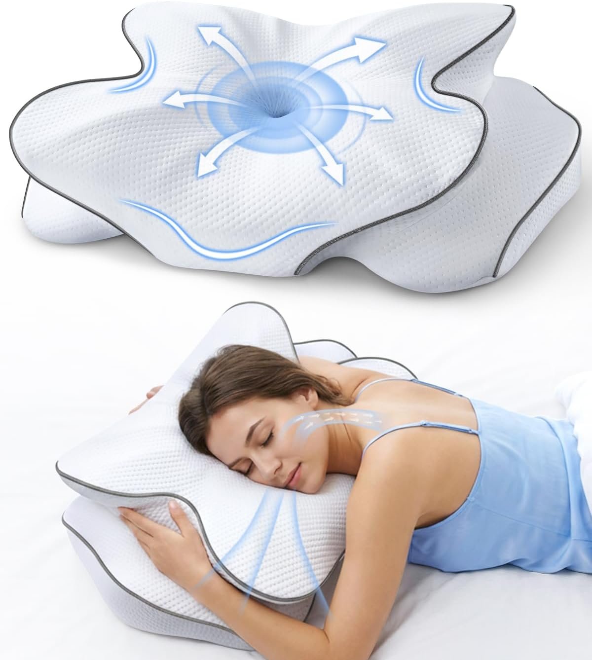xxAZBESTPRO Memory Foam Cervical Pillow 1 xxAZBESTPRO Memory Foam Cervical Pillow