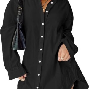 Womens Casual Shirt Dress