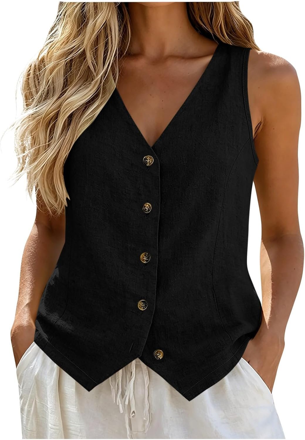 Linen Vest Tops for Women by xx 1 Linen Vest Tops for Women by xx