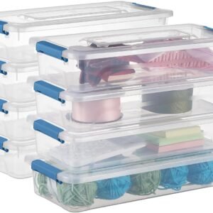 Clear Storage Bins 8 Pack