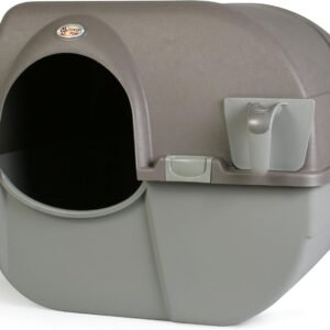 Omega Paw Roll n Clean Litter Box, Large, Brown