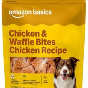 Amazon Basics Dog Treats Chicken and Waffle Bites 24oz- needed