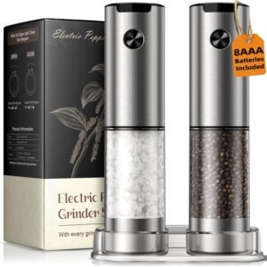Electric Salt Pepper Grinder Set