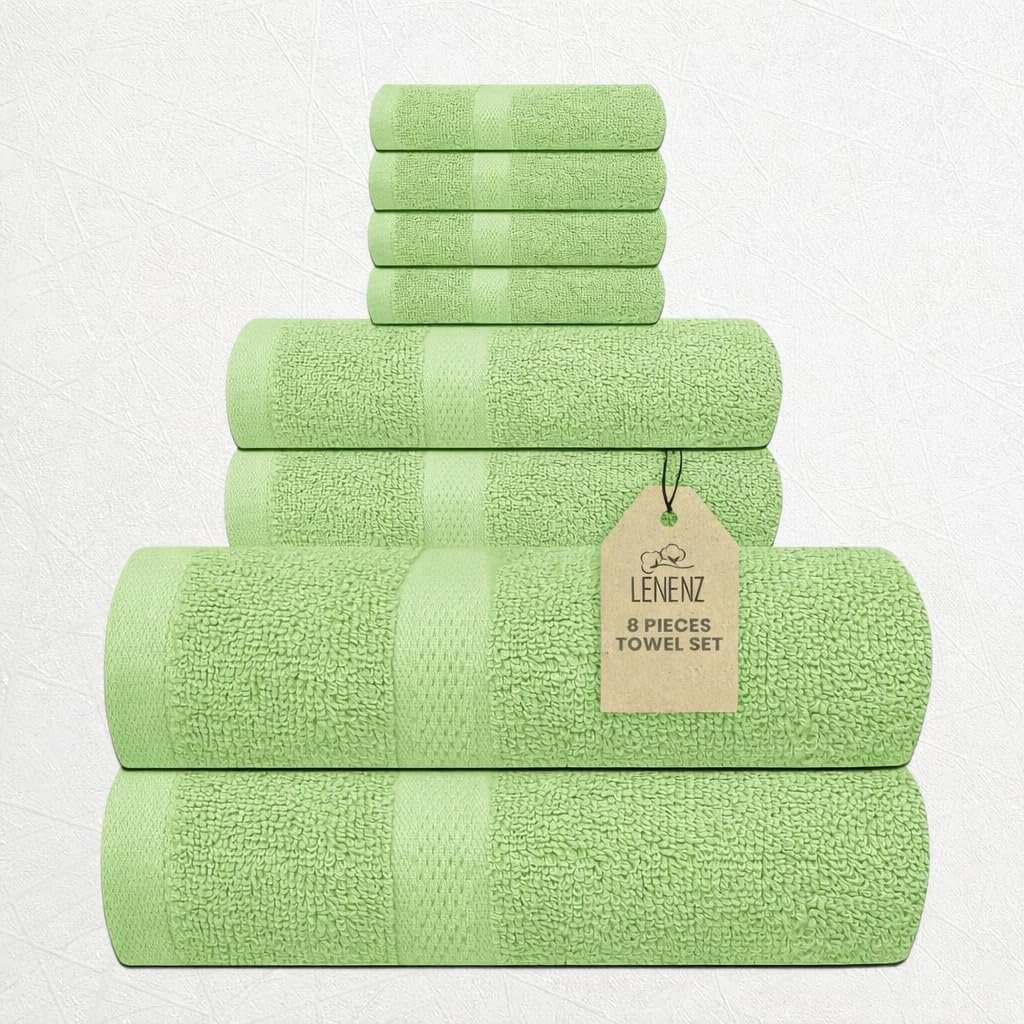 xxLuxury 8pc 100% Cotton Towel Set 1 xxLuxury 8pc 100% Cotton Towel Set