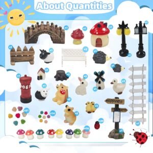 Fairy Garden 100pc Figurine Set