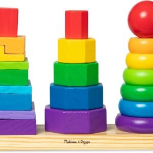 Melissa & Doug Geometric Stacker Educational Toy