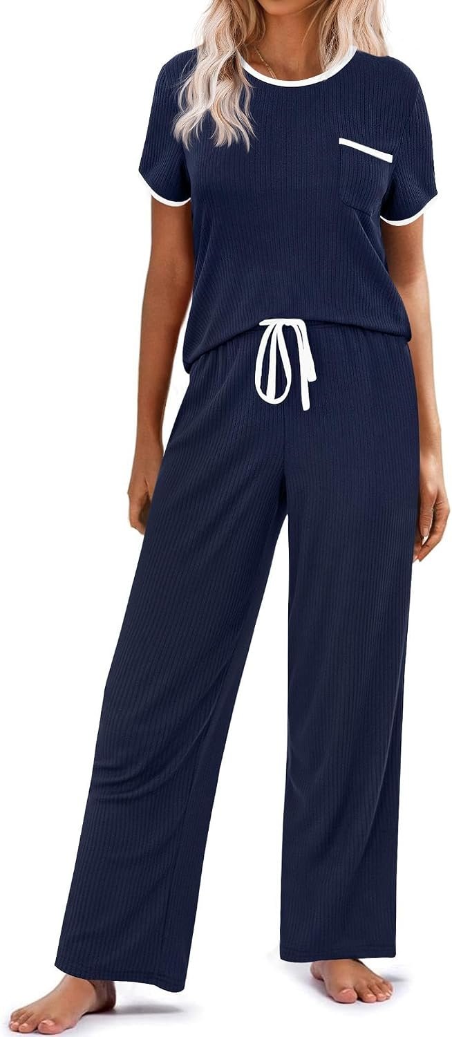 Ekouaer Women's 2-Piece Lounge Pajamas 1 Ekouaer Women's 2-Piece Lounge Pajamas