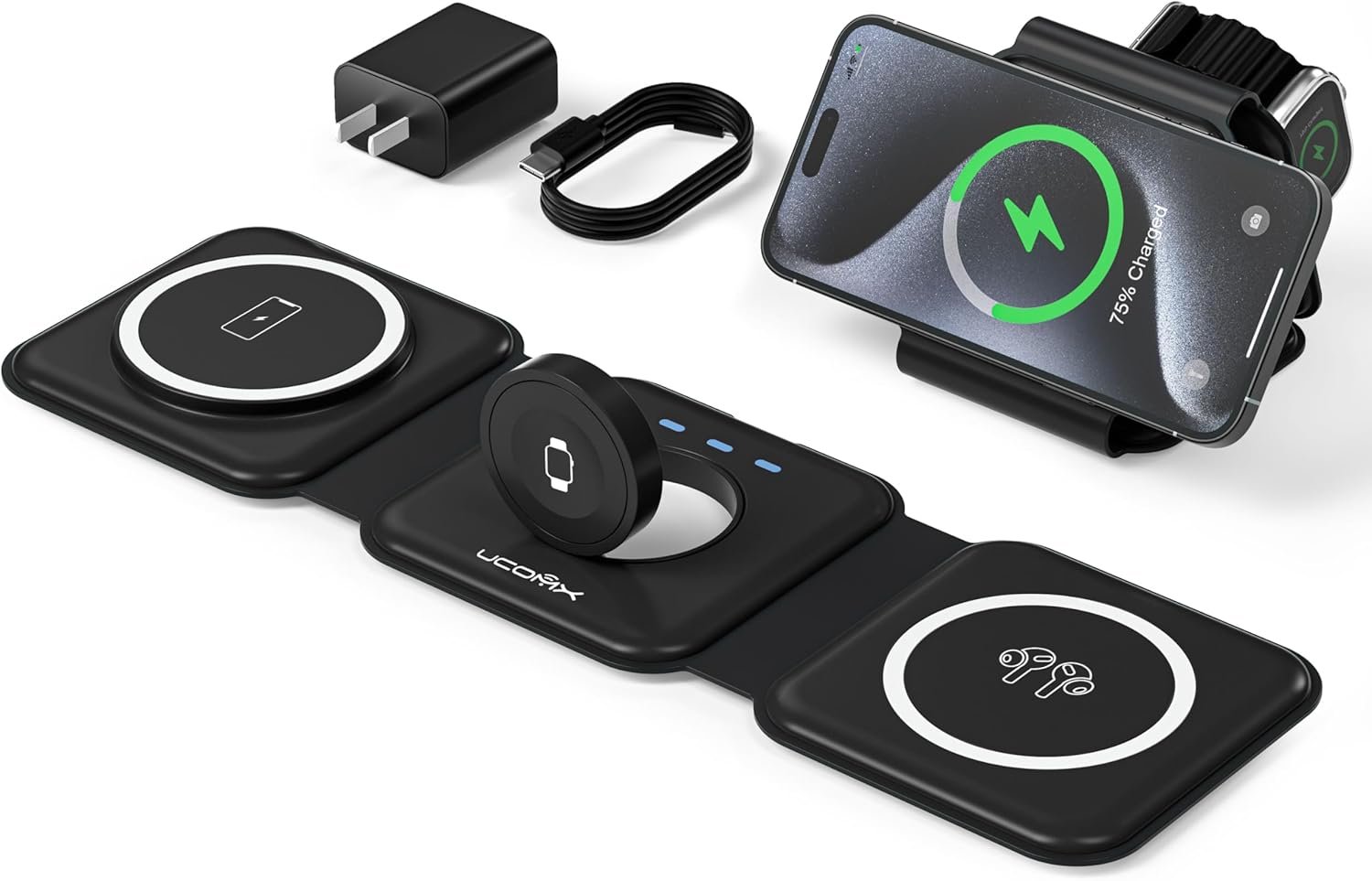 UCOMX 3-in-1 Wireless Charging Station 1 UCOMX 3-in-1 Wireless Charging Station