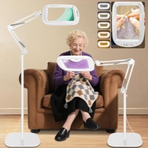 Floor Magnifying Lamp with Light