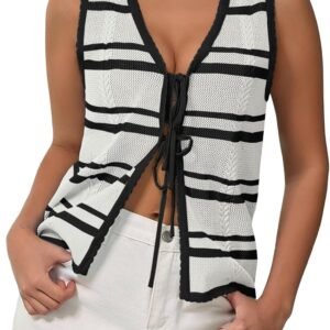 XX Women’s Striped V Neck Vest
