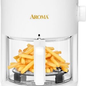 AROMA 3 Quart Glass Air Fryer Oven