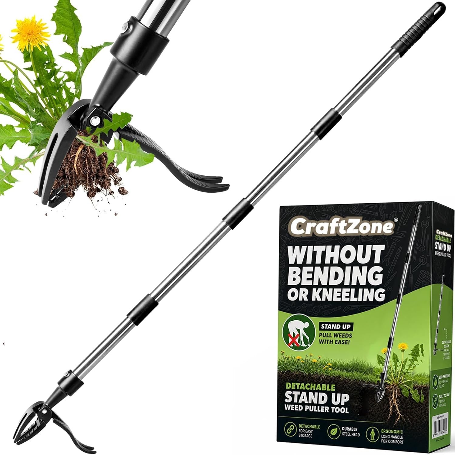 CRAFTZONE Weed Puller Tool 1 CRAFTZONE Weed Puller Tool
