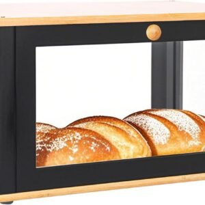 Reg Bamboo Bread Box for Kitchen