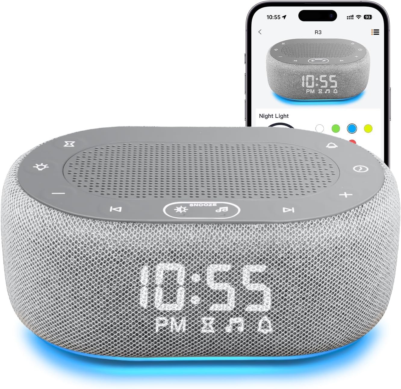 Hatch White Noise Sound Machine Alarm Clock 1 Hatch White Noise Sound Machine Alarm Clock