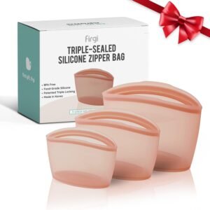 xx Reusable Silicone Food Bags 3-Pack