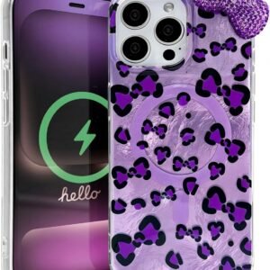 Purple Leopard iPhone Case