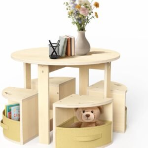 XX Table and Chair Set with Storage