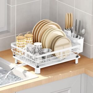 AIDERLY Iron Dish Drying Rack for Kitchen Counter