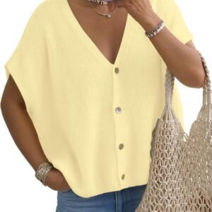 Batwing Short Sleeve Sweater